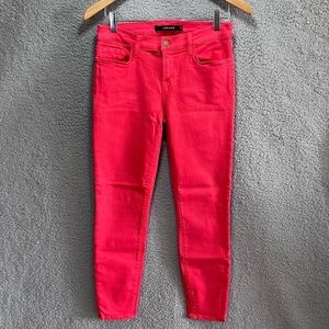 J Brand Jeans Women Size 28 Dark Coral Skinny